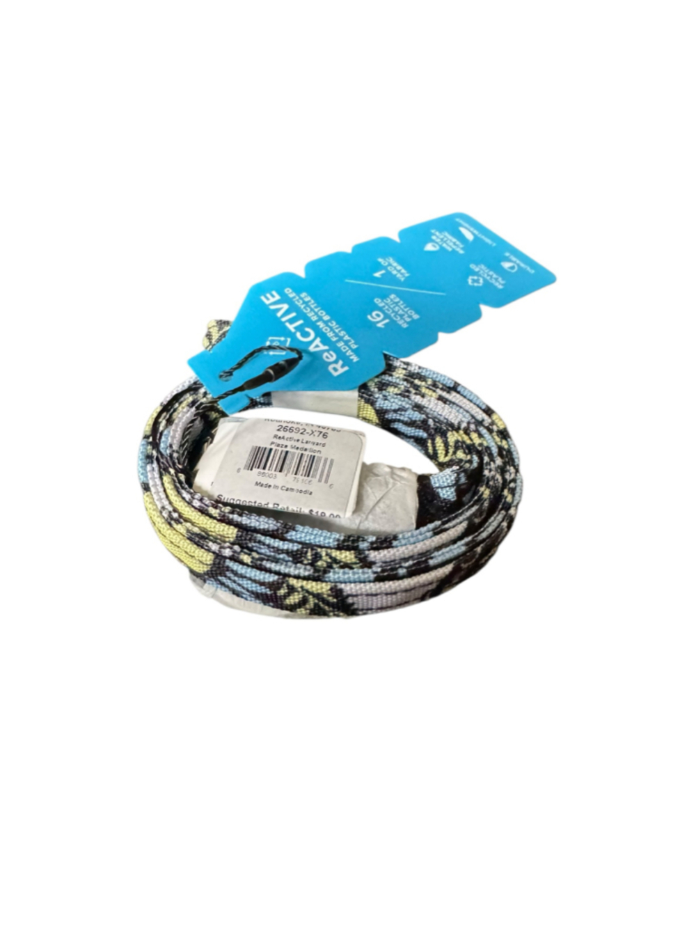 Vera Bradley Women's ReActive Lanyard One Size Blue Yellow